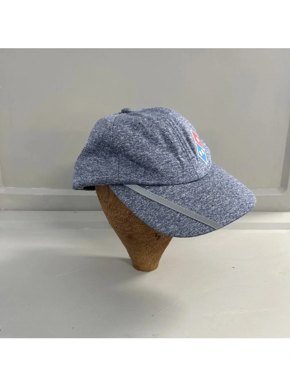 Domino’s Pizza Cap Hat Grey Domino’s Gear Adjustable Employee Reflective OSFM